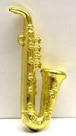 Saxophon gold 60mm